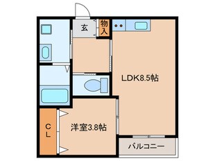 mの物件間取画像